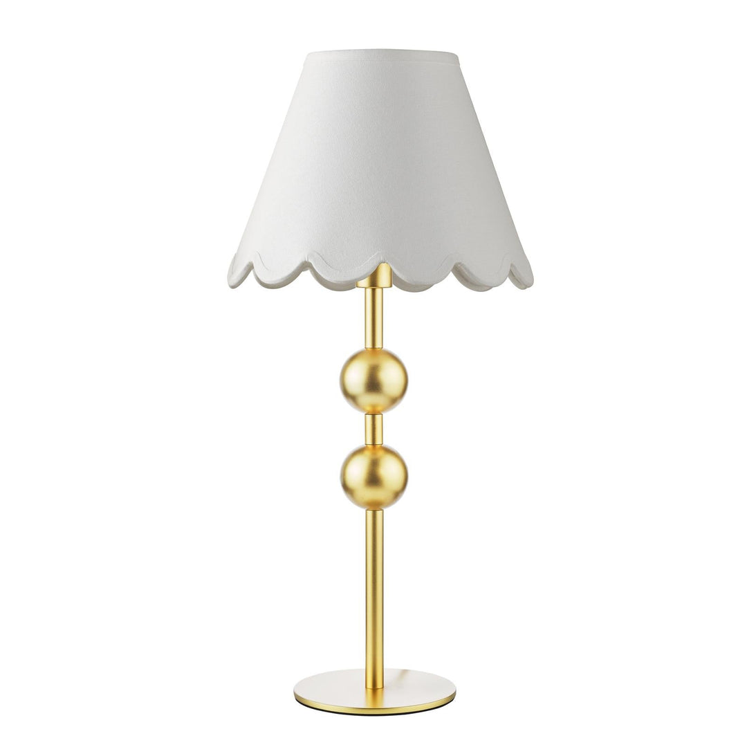 Dar TIL4235-NER102 Tilda Table Lamp Satin Gold With Shade