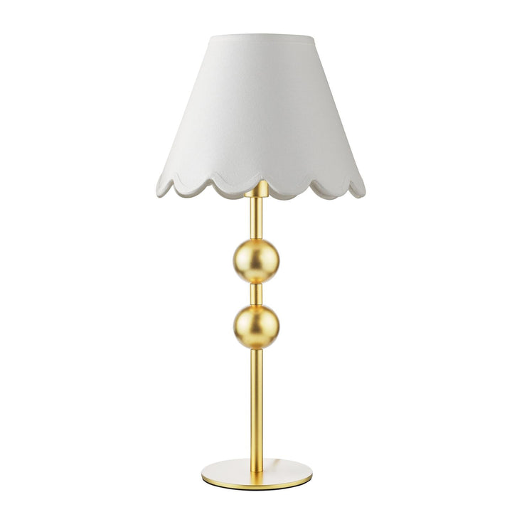 Dar TIL4235-NER102 Tilda Table Lamp Satin Gold With Shade
