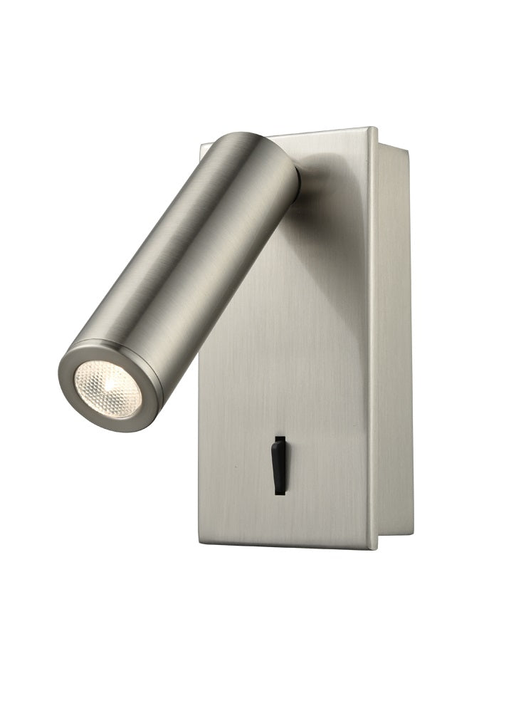 Franklite WB071 1 Light Wall Bracket Satin Nickel (S)