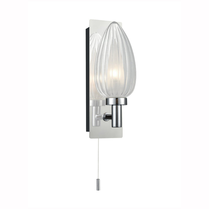 Franklite WB100 1 Light Bathroom Wall Light Chrome (S)