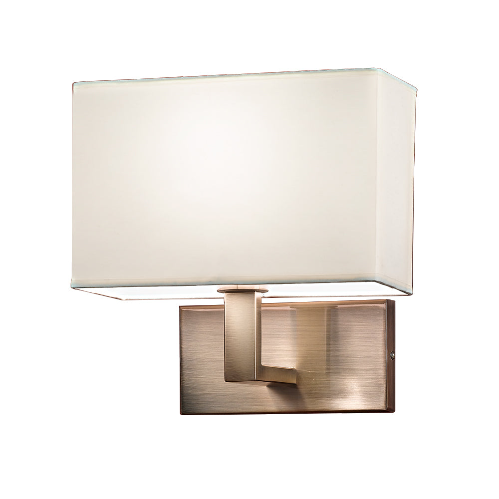 Franklite WB979/9892 1 Light Wall Bracket Bronze With Shade (S)
