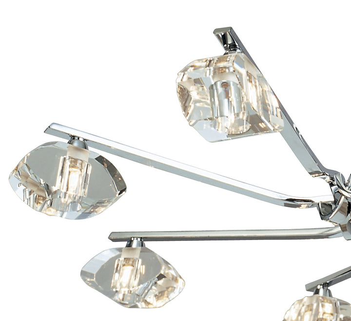 Mantra Alfa M0410 8 light pendant in chrome