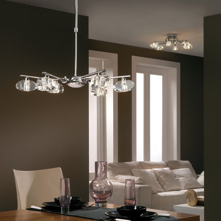 Mantra M0412 Alfa 6 Light Pendant Chrome