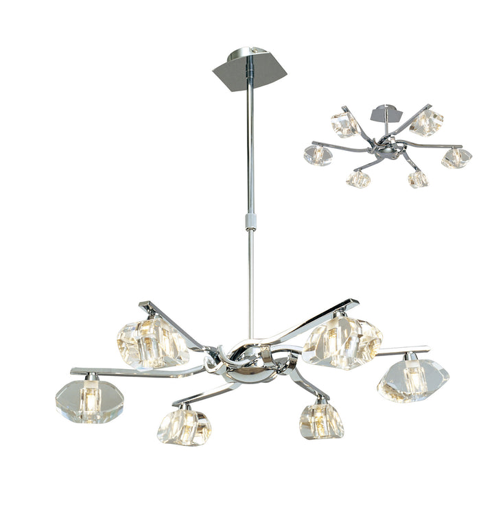 Mantra M0412 Alfa 6 Light Pendant Chrome