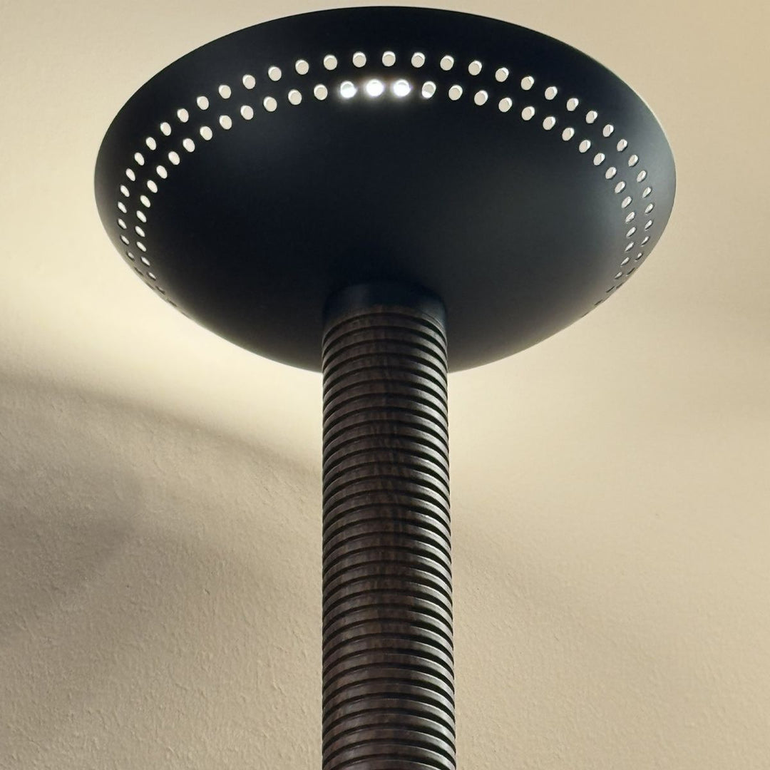 Alora Mood ALM-ARDEN-LED-1WB-MB Arden 1 Light LED Wall Light  Matte Black, Walnut Wood Veneer