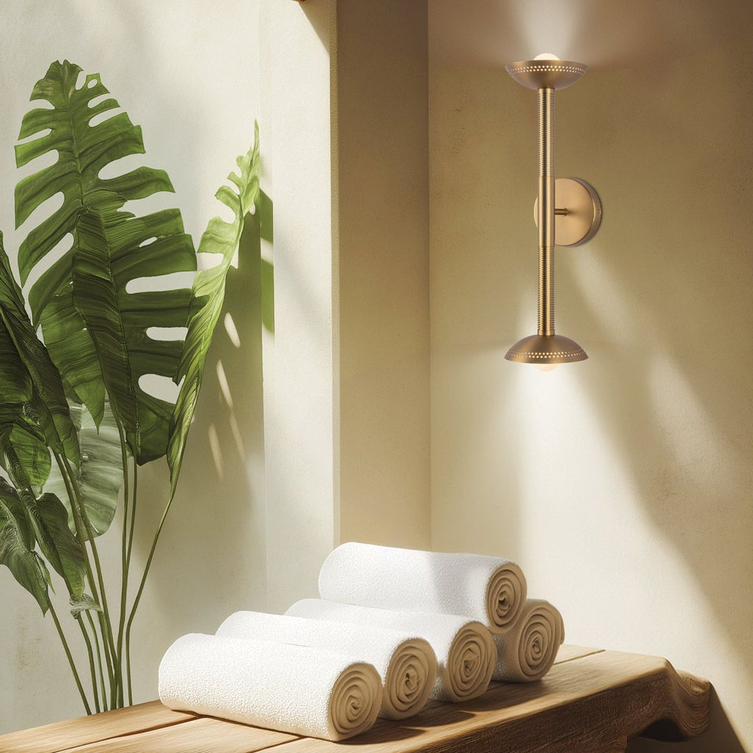 Alora Mood ALM-ARDEN-LED-2WB-BG Arden 2 Light LED Wall Light  Brushed Gold