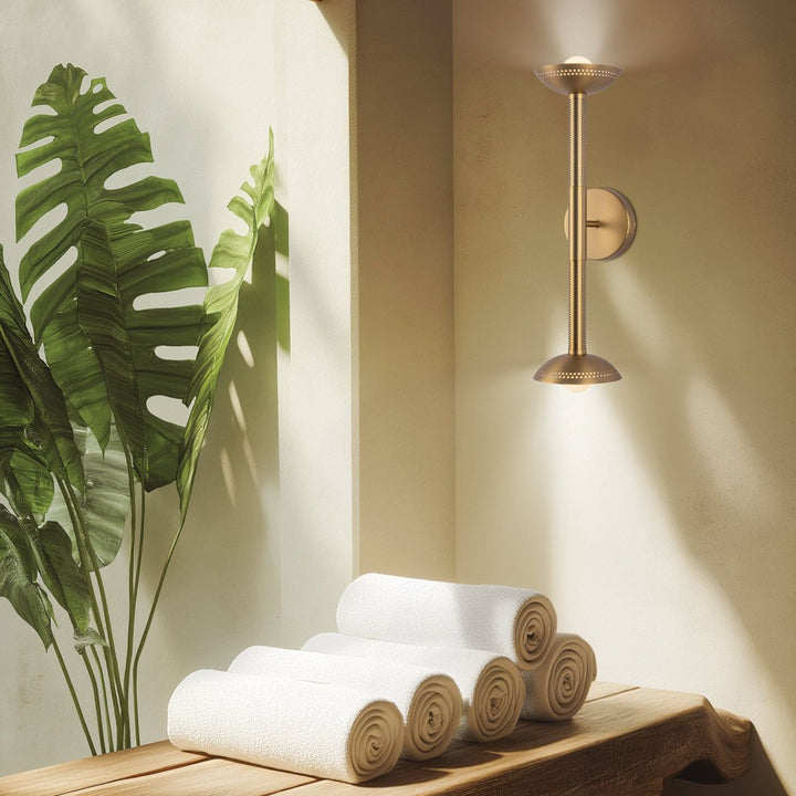 Alora Mood ALM-ARDEN-LED-2WB-BG Arden 2 Light LED Wall Light  Brushed Gold