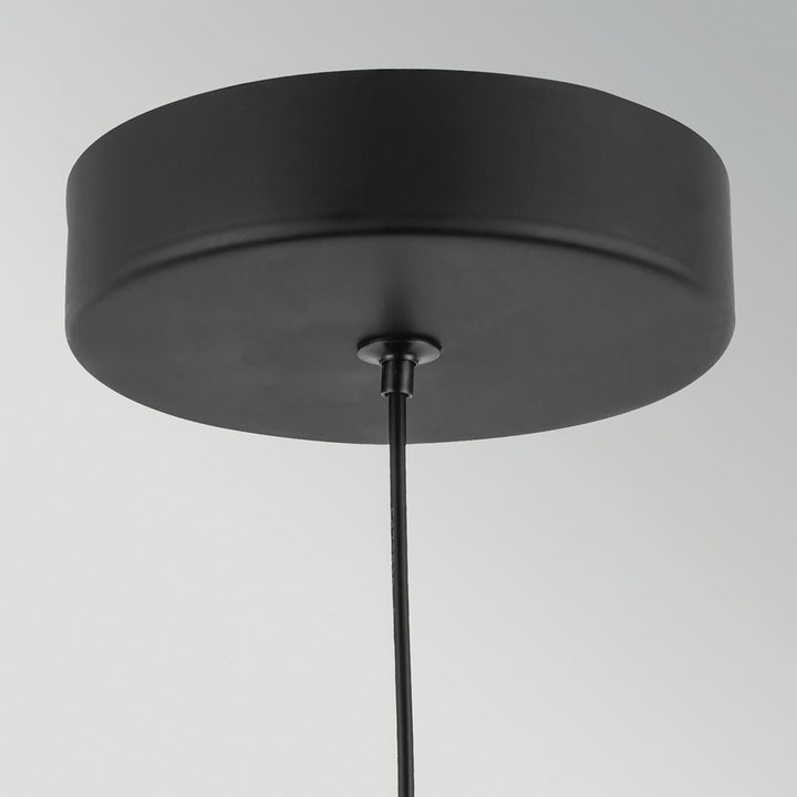 Alora Mood ALM-ARDEN-LED-MP-MB Arden LED Mini Pendant Matte Black, Walnut Wood Veneer