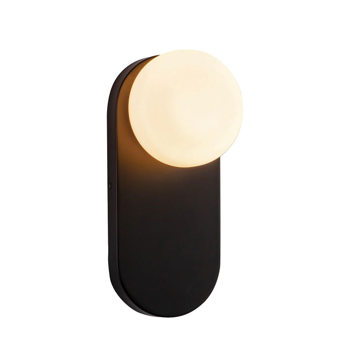 Alora Mood ALM-ARIEL-1WB-MB-OP Ariel 1 Light Wall Light  Matte Black
