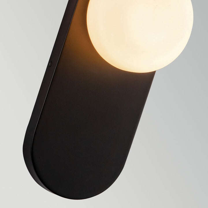 Alora Mood ALM-ARIEL-1WB-MB-OP Ariel 1 Light Wall Light  Matte Black