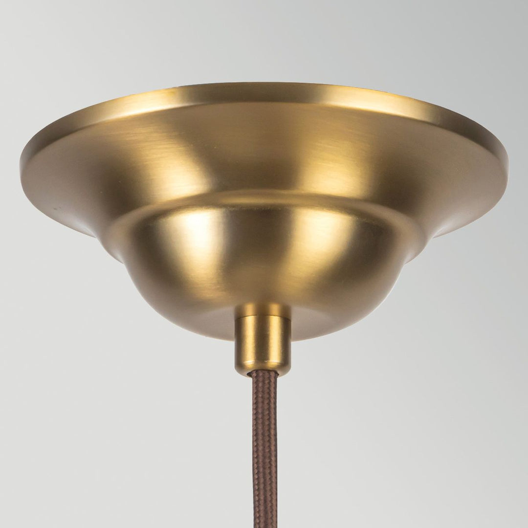 Alora Mood ALM-CROSBY-P-M-BG Crosby 4 Light Pendant  Satin Cream &amp; Brushed Gold