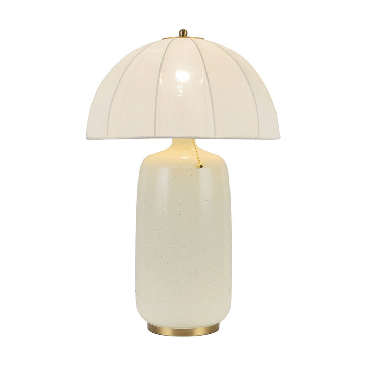 Alora Mood ALM-CROSBY-TL-BG Crosby 1 Light Table Lamp Satin Cream &amp; Brushed Gold
