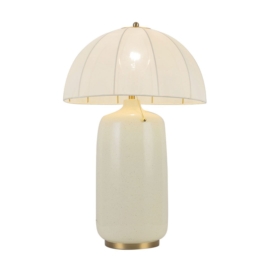 Alora Mood ALM-CROSBY-TL-BG Crosby 1 Light Table Lamp Satin Cream &amp; Brushed Gold