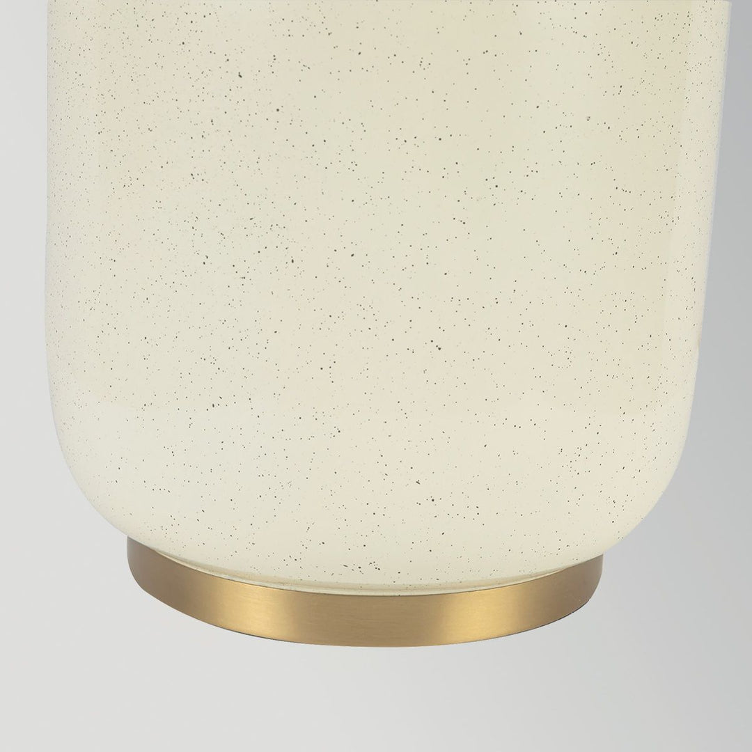 Alora Mood ALM-CROSBY-TL-BG Crosby 1 Light Table Lamp Satin Cream &amp; Brushed Gold