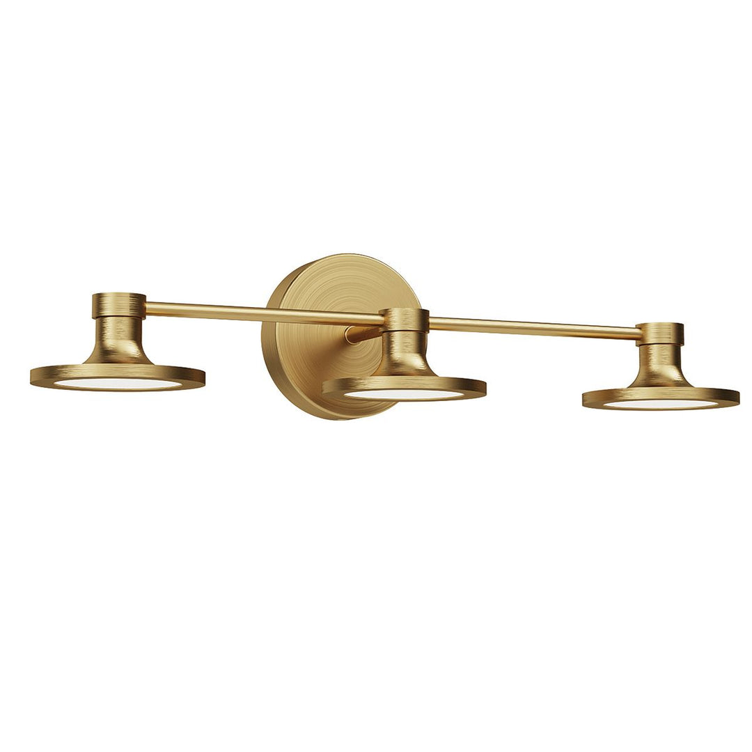 Alora Mood ALM-ISSA-3WB-BG Issa 3 Light LED  Bathroom Wall Light  Brushed Gold