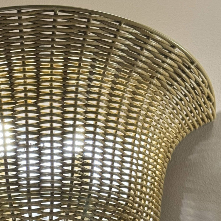 Alora Mood ALM-KAI-2WU-BG Kai 2 Light Wall Light  Brushed Gold &amp; Rattan