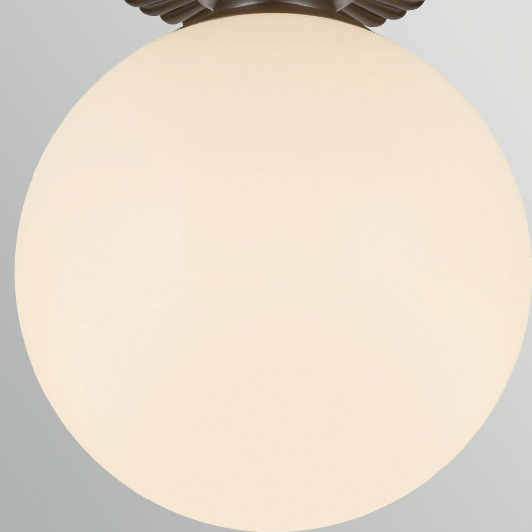 Alora Mood ALM-OTIS-F-MB-OP Otis  Bathroom 1 Light Flush Ceiling Matte Black