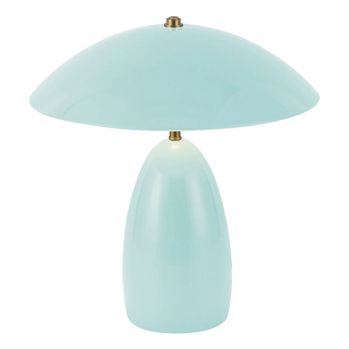 Alora Mood ALM-POPPY-TL-M-CB Poppy LED Medium Table Lamp Cerulean Light Blue
