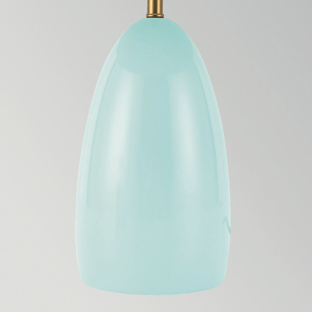 Alora Mood ALM-POPPY-TL-M-CB Poppy LED Medium Table Lamp Cerulean Light Blue