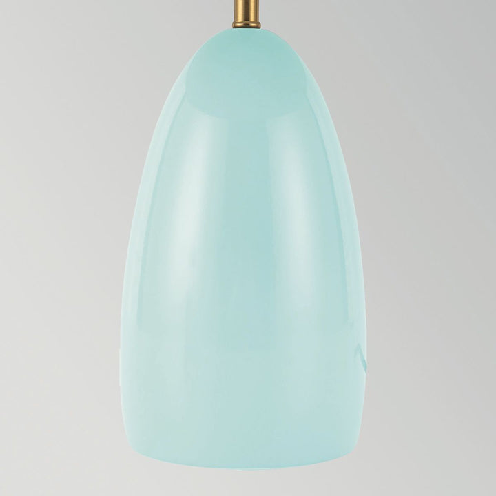 Alora Mood ALM-POPPY-TL-M-CB Poppy LED Medium Table Lamp Cerulean Light Blue