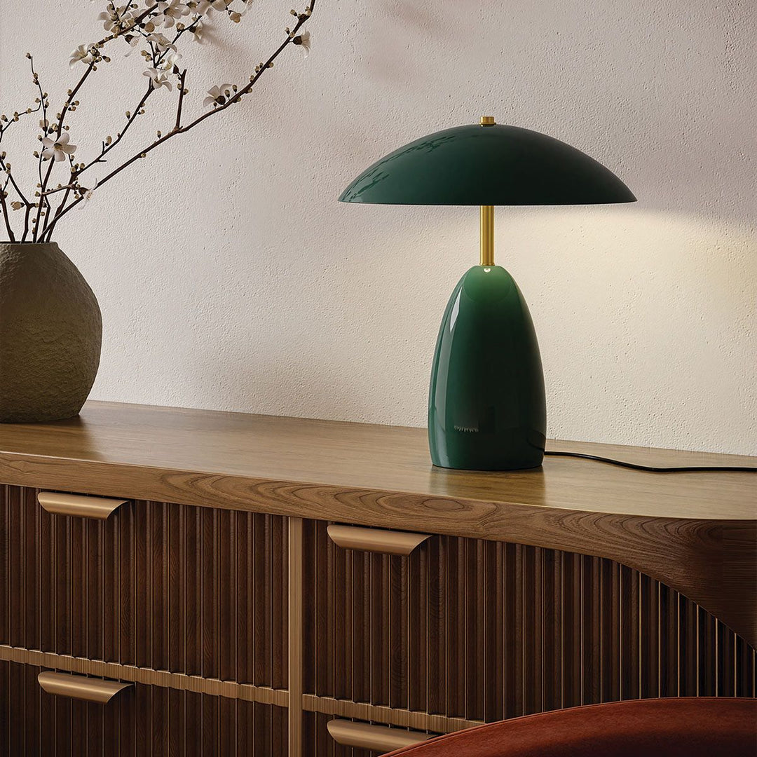 Alora Mood ALM-POPPY-TL-M-PG Poppy LED Medium Table Lamp Pine Green