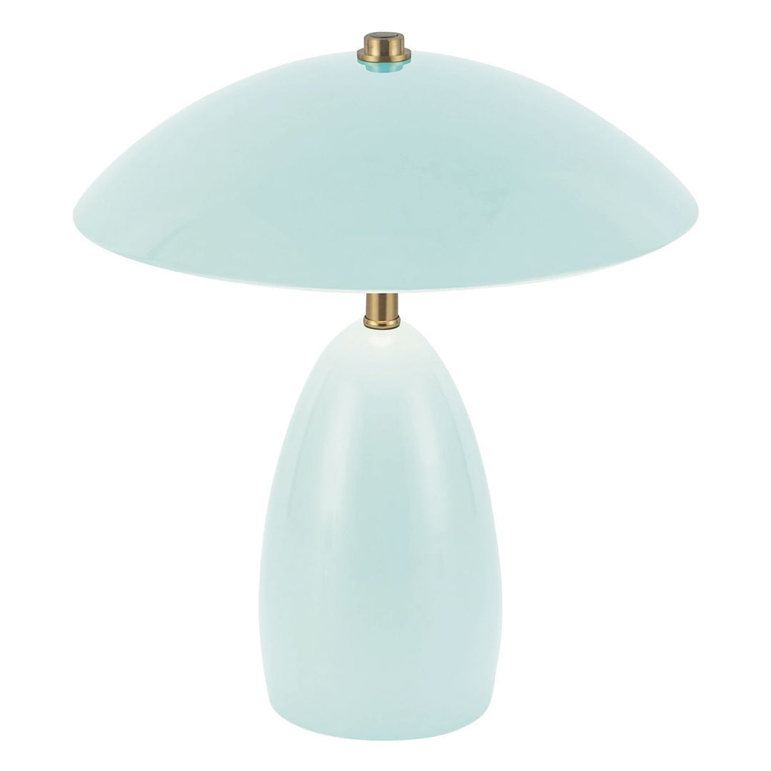 Alora Mood ALM-POPPY-TL-S-CB-LV Poppy 12V LED Rechargeable Small Table Lamp Cerulean Light Blue