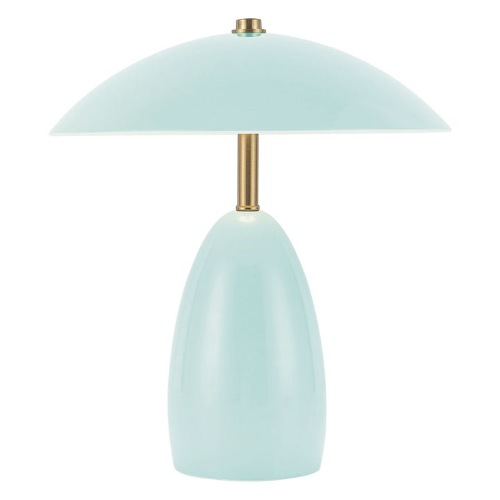 Alora Mood ALM-POPPY-TL-S-CB-LV Poppy 12V LED Rechargeable Small Table Lamp Cerulean Light Blue