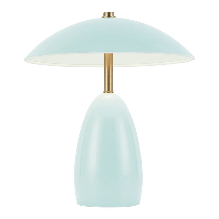 Alora Mood ALM-POPPY-TL-S-CB-LV Poppy 12V LED Rechargeable Small Table Lamp Cerulean Light Blue