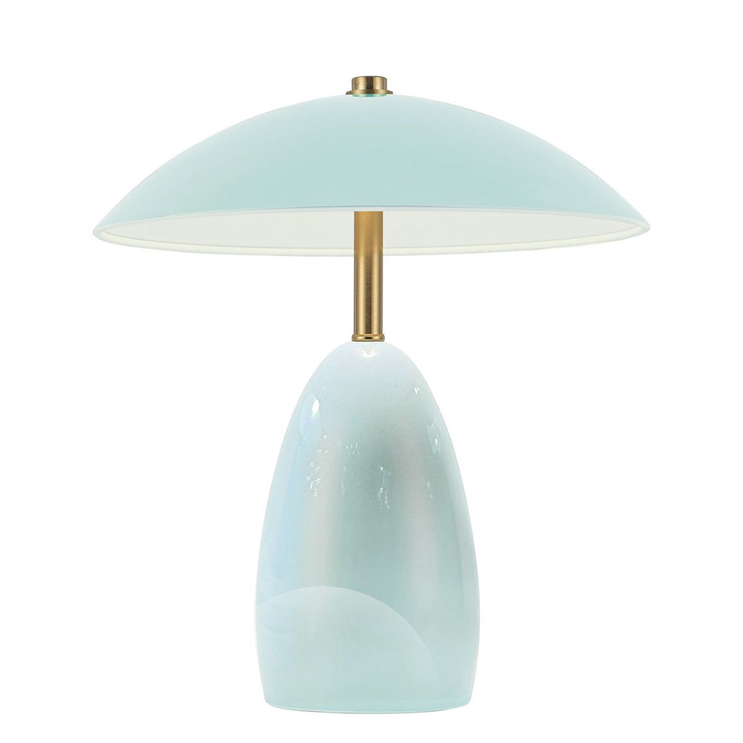 Alora Mood ALM-POPPY-TL-S-CB-LV Poppy 12V LED Rechargeable Small Table Lamp Cerulean Light Blue