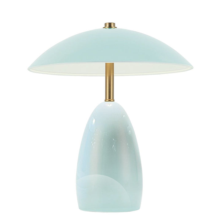 Alora Mood ALM-POPPY-TL-S-CB-LV Poppy 12V LED Rechargeable Small Table Lamp Cerulean Light Blue