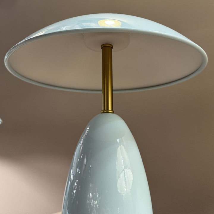 Alora Mood ALM-POPPY-TL-S-CB-LV Poppy 12V LED Rechargeable Small Table Lamp Cerulean Light Blue