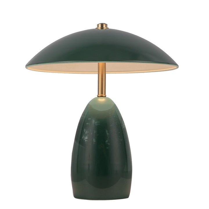 Alora Mood ALM-POPPY-TL-S-PG-LV Poppy 12V LED Rechargeable Small Table Lamp Pine Green