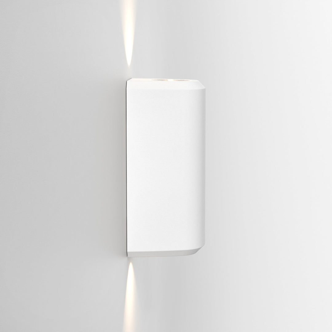 Astro 1513011 Brixham Outdoor Twin Wall Light White Concrete