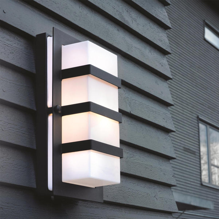 Norlys BODEN-E27-BLK-O Boden 1 Light Outdoor Wall Light Black