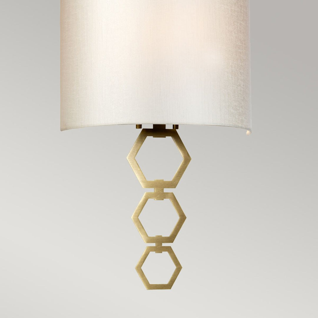 Elstead CLARK-MEDIUM-AB Clark Medium 1 Light Wall Light Aged Brass