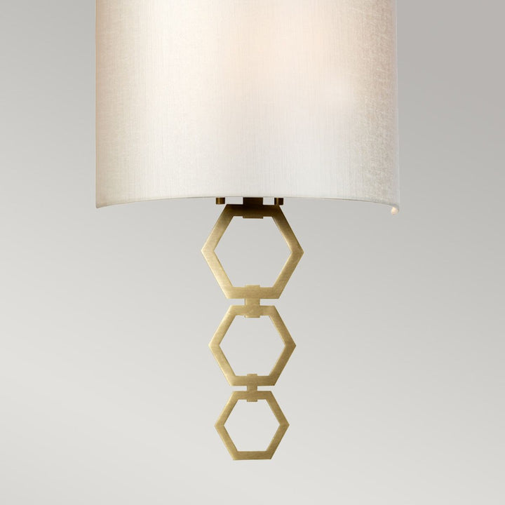 Elstead CLARK-MEDIUM-AB Clark Medium 1 Light Wall Light Aged Brass