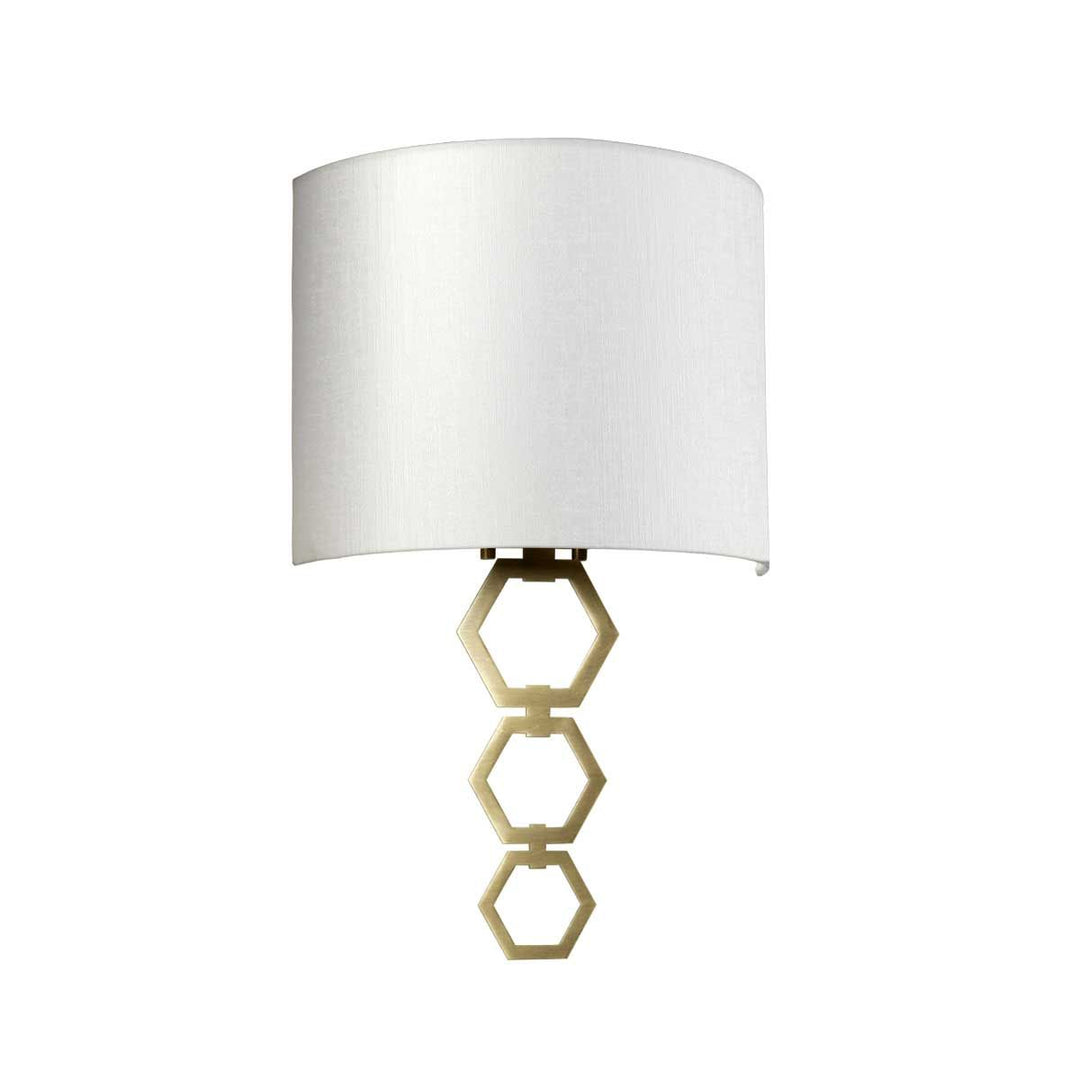 Elstead CLARK-MEDIUM-AB Clark Medium 1 Light Wall Light Aged Brass