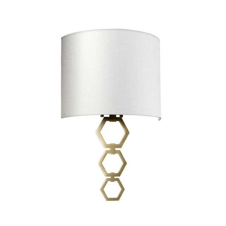 Elstead CLARK-MEDIUM-AB Clark Medium 1 Light Wall Light Aged Brass