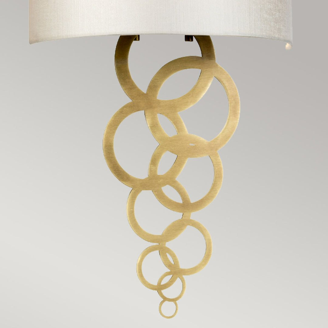 Elstead CURTIS-MEDIUM-AB Curtis Medium 1 Light Wall Light Aged Brass