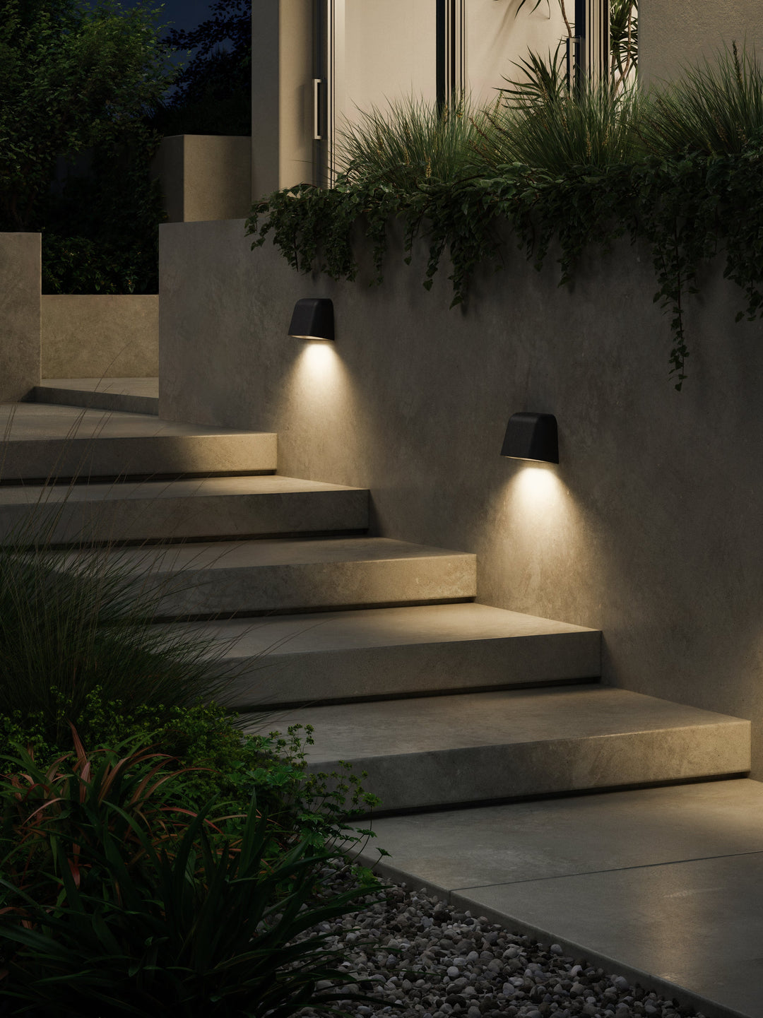Astro 1317031 Mast Outdoor Twin Wall Light Charcoal Concrete