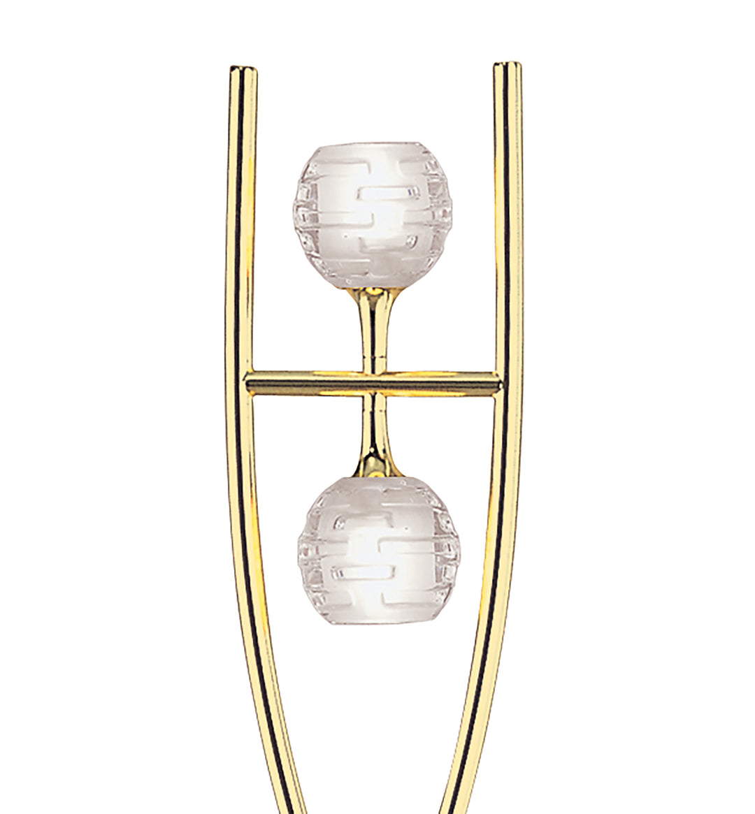 Mantra M0101PB Dali Floor Lamp 2 Light Polished Brass