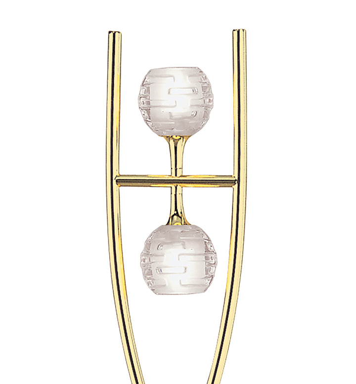 Mantra M0101PB Dali Floor Lamp 2 Light Polished Brass