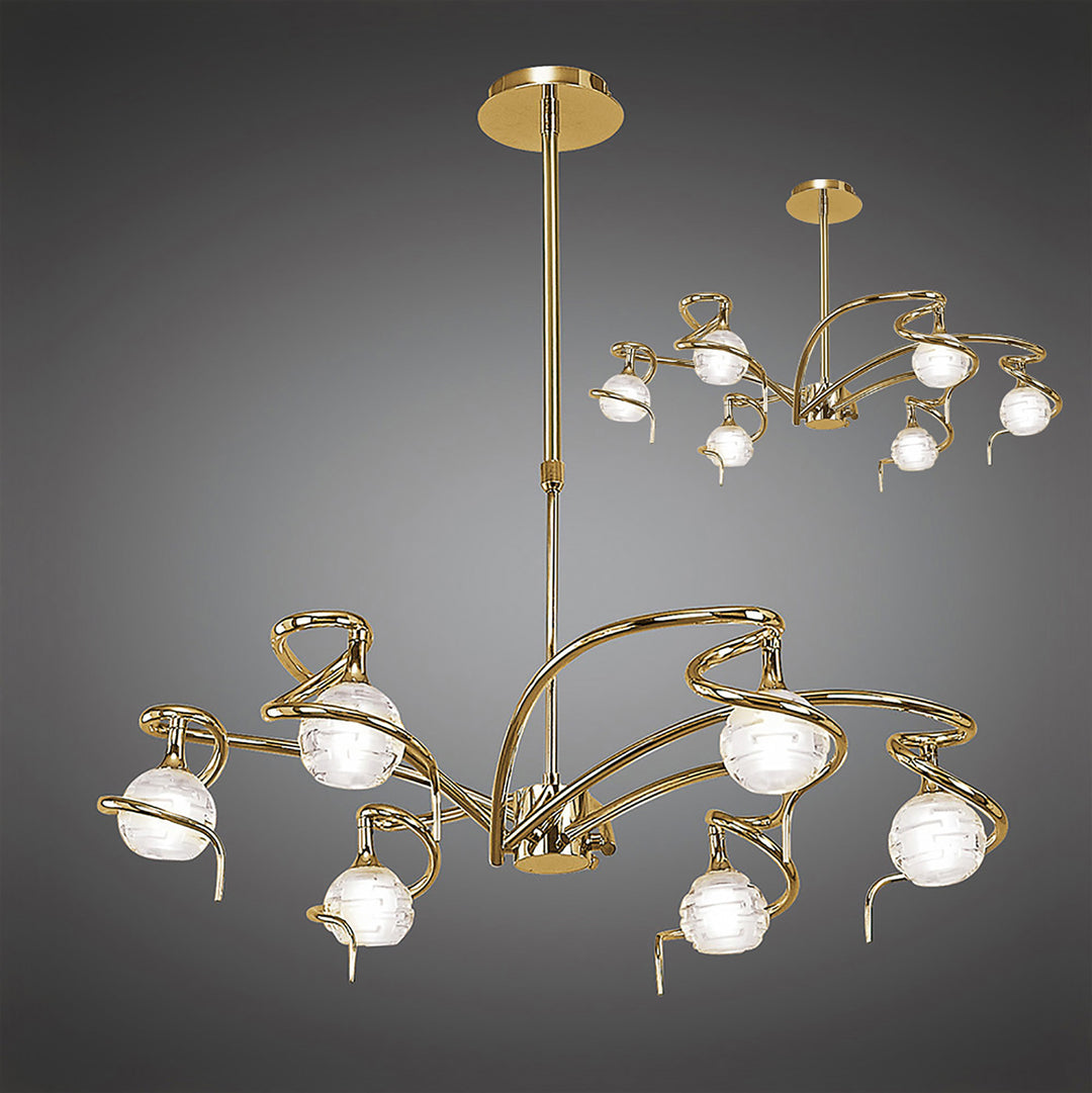 Mantra M0079PB Dali Telescopic Pendant 6 Lights