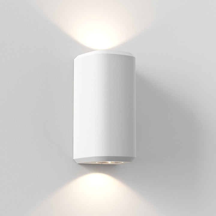 Astro 1513011 Brixham Outdoor Twin Wall Light White Concrete