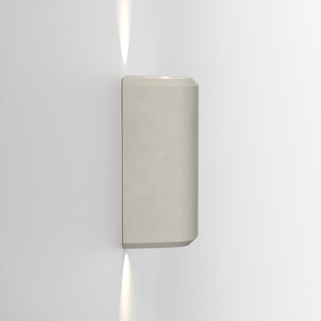 Astro 1513004 Brixham Outdoor Twin Wall Light Matt Concrete