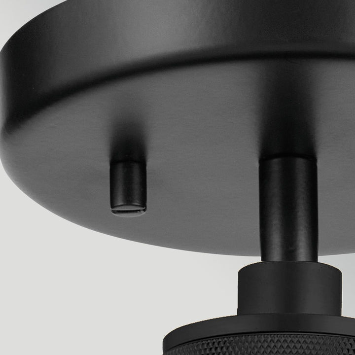 Elstead ELS-HAMPSTEAD-P-BLK 1 Light Hampstead Duo-Mount Pendant Black