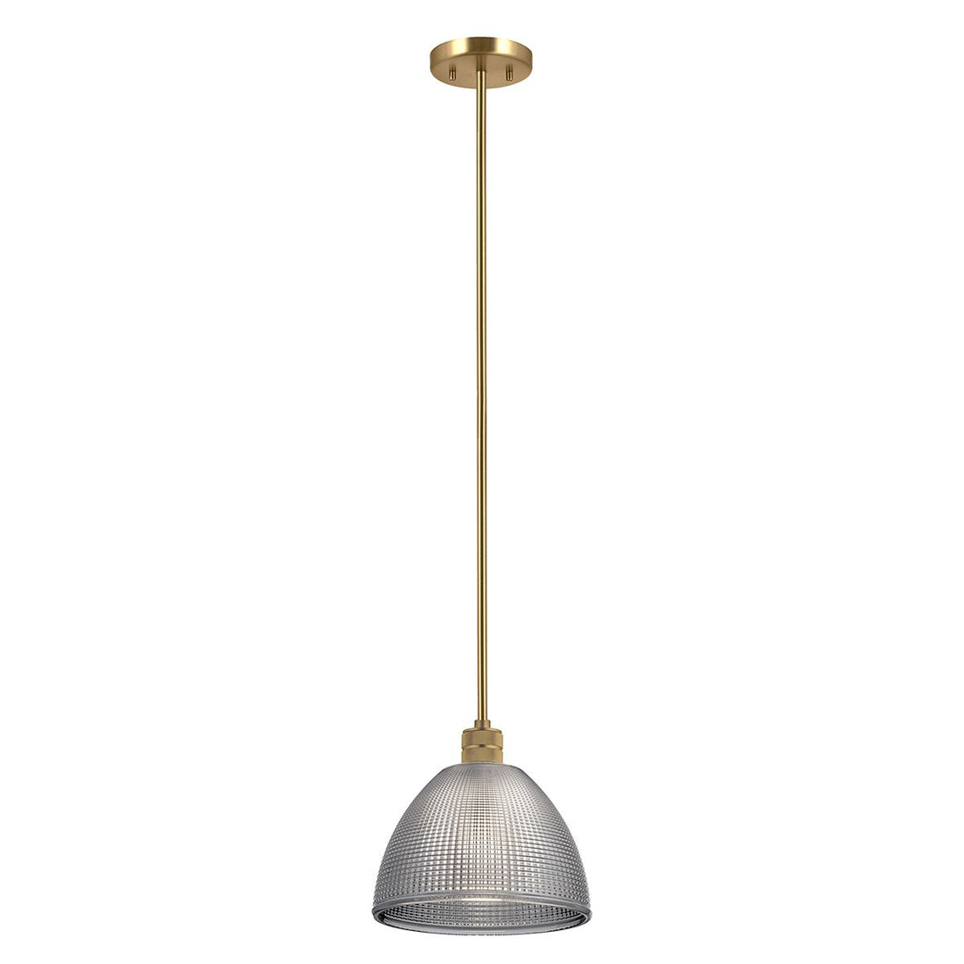 Elstead ELS-HAMPSTEAD-P-PNBR 1 Light Hampstead Duo-Mount Pendant Painted Natural Brass