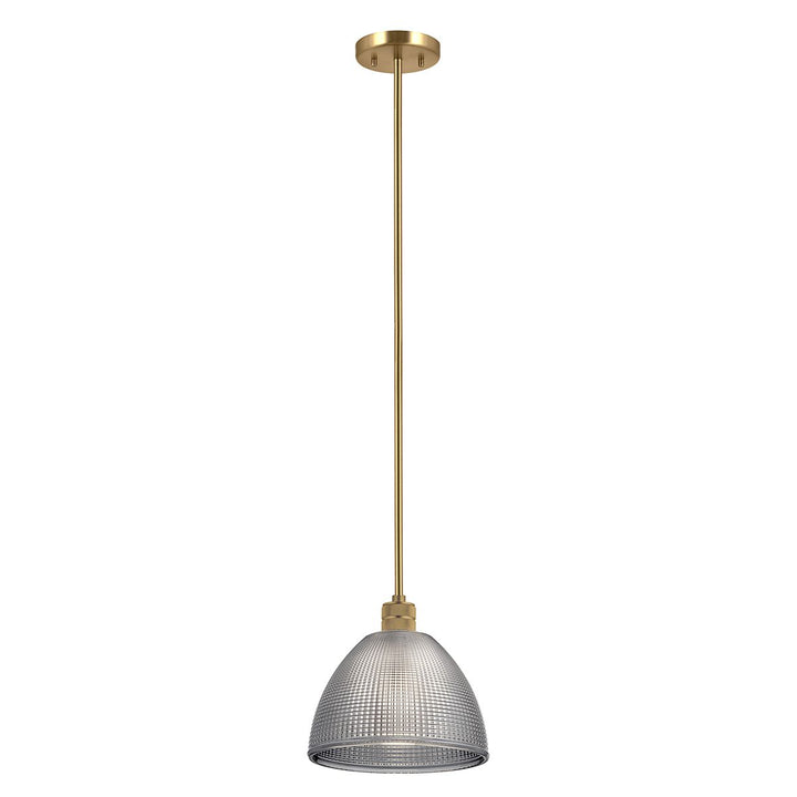 Elstead ELS-HAMPSTEAD-P-PNBR 1 Light Hampstead Duo-Mount Pendant Painted Natural Brass