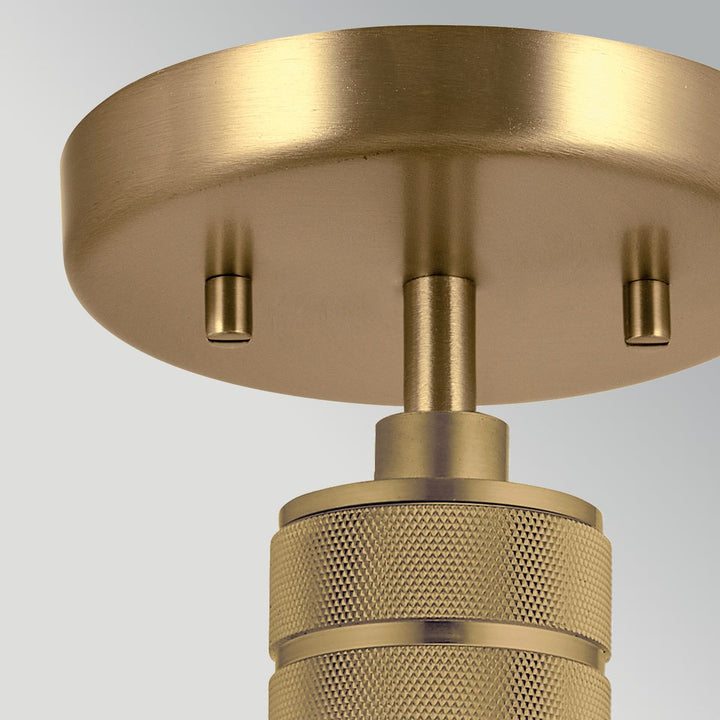 Elstead ELS-HAMPSTEAD-P-PNBR 1 Light Hampstead Duo-Mount Pendant Painted Natural Brass