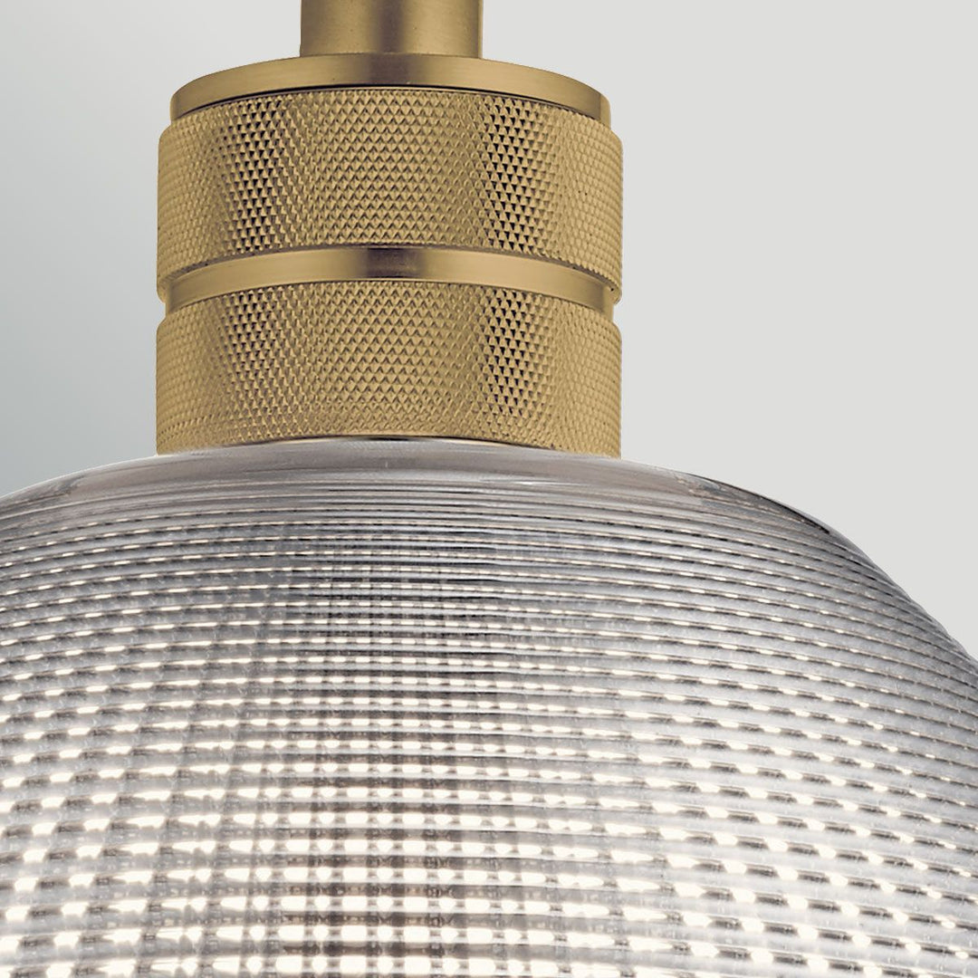 Elstead ELS-HAMPSTEAD-P-PNBR 1 Light Hampstead Duo-Mount Pendant Painted Natural Brass